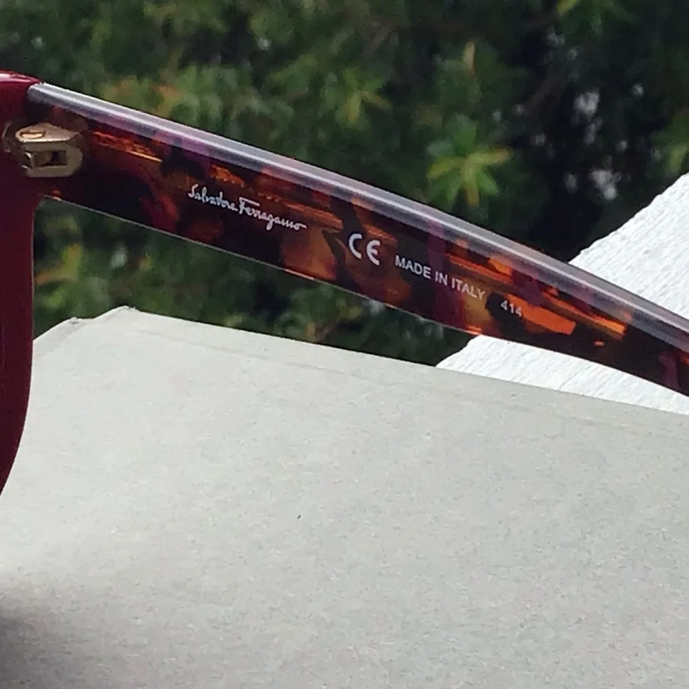 Salvatore Ferragamo Women's Maroon Cateye Sunglasses SF675S 512 with Case